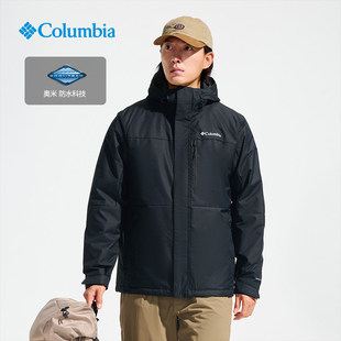 Columbia哥伦比亚冲锋衣男25秋冬户外热能保暖防水夹棉外套WE6558