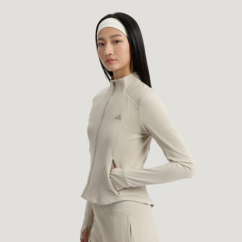 阿迪达斯女子轻柔雅 凉感夹克早春薄外套KH2675|KH2676|KH2677