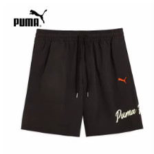 PUMA彪马夏季男款时尚宽松跑步篮球透气短裤休闲运动裤 632535-01