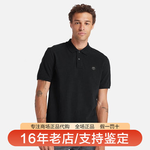 男宽松透气POLO衫 25春夏上市添柏岚Timberland户外短袖 T恤A2EPM