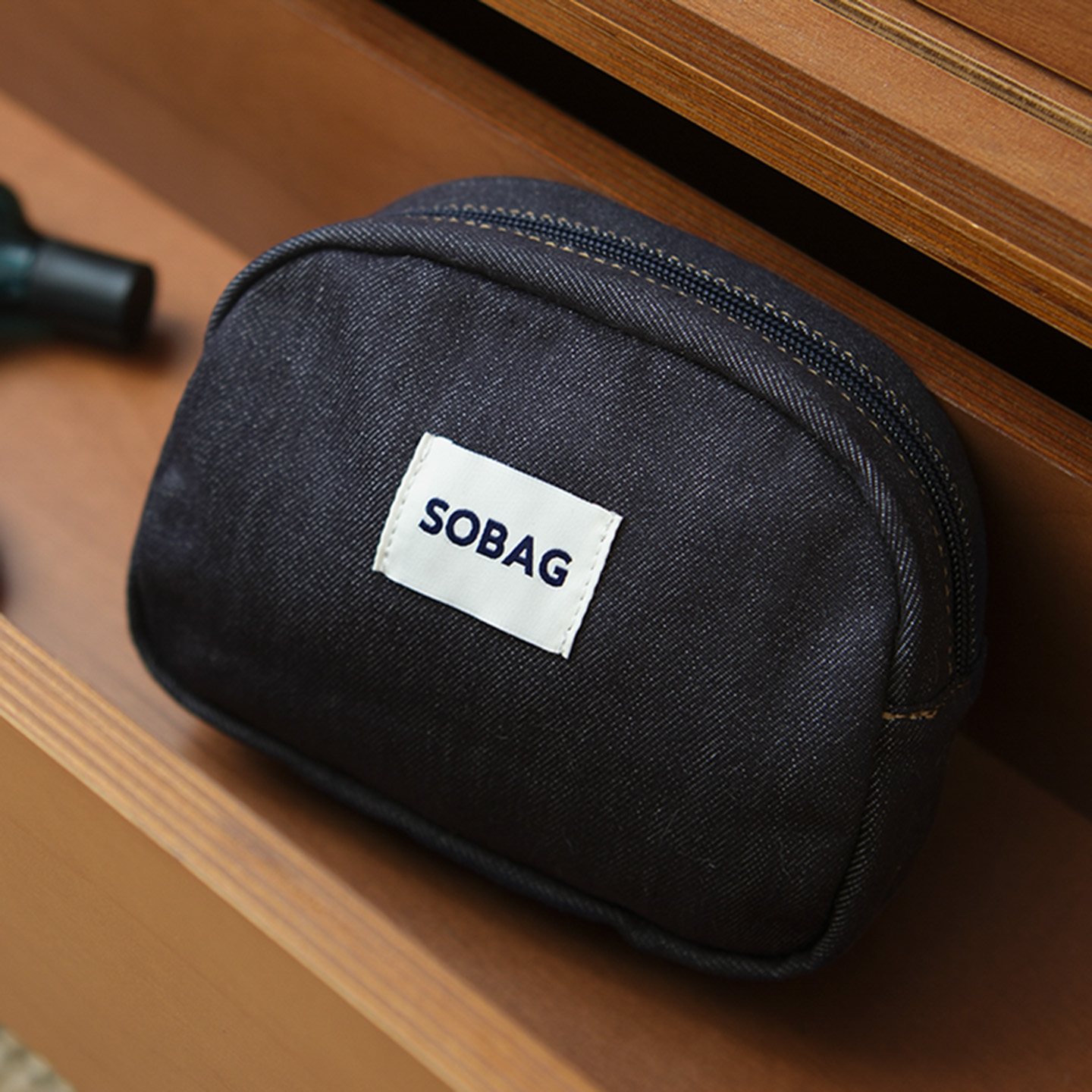 sobag牛仔布大容量收纳包化妆包