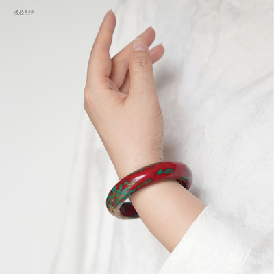 爱曼茶生活  晓玫手作纯手工天然大漆手镯