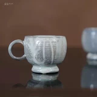 爱曼茶生活木田柴烧全手工自然落灰景德镇陶瓷创意咖啡杯马克杯