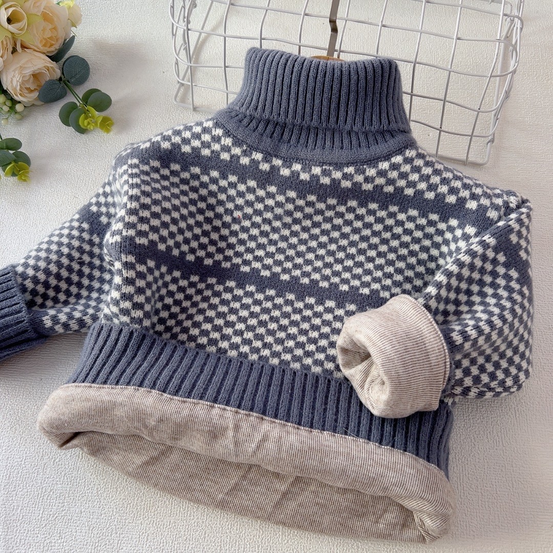 男童高领毛衣加绒加厚2025冬季新款儿童保暖针织打底衫小童毛线衣,童装/婴儿装/亲子装,毛衣/针织衫,淘宝优惠券,粉丝福利购,淘宝优惠卷