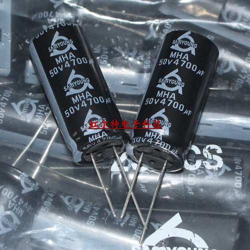 进口电解电容 50V4700UF 4700UF50V 18*40韩国三莹MHA系85度 原装