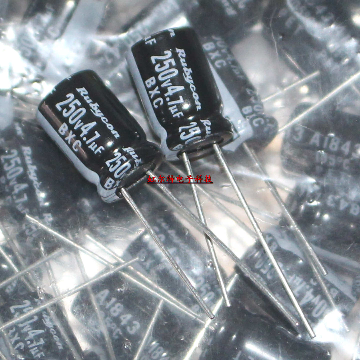 进口电解电容 250V4.7UF 8*11.5 4.7UF250V日本红宝石BXC高频低阻