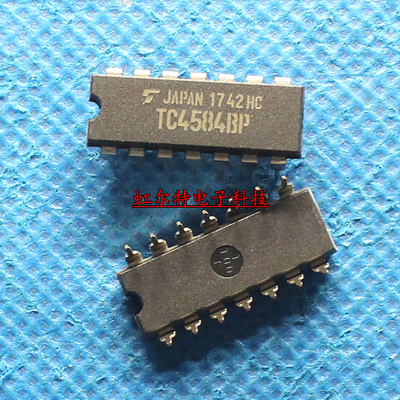 逻辑六反相施密特触发器 TC4584 TC4584BP DIP14 原装
