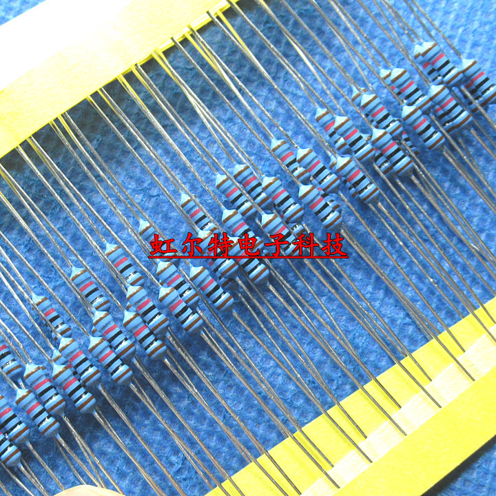 1/4W金属膜色环电阻0.25W 3.3欧 33欧 330R 3300欧 1% 3.3K 100只图片