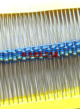 1/4W金属膜电阻 348K 34.8K 3.48K 348欧 34.8欧 1% 0.25W五色环