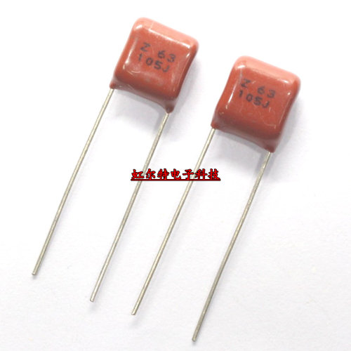 CBB薄膜电容 63V105J 63V105J 63V 100V 1UF 105J P7.5mm 原装