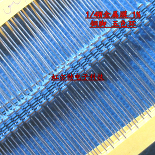 82欧 820R 100只 1%色环 4W金属膜电阻8.2R 8.2K 0.25W 8200欧