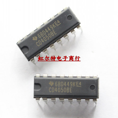 逻辑芯片IC CD4050 CD4050BE HCF4050 DIP16 直插六相缓冲器 原装