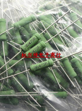 3W线绕电阻 RX21-3W R43J 0.43 4R3J 4.3RJ 43RJ 430 4K3J 4.3K欧