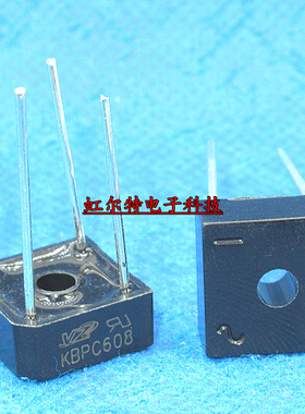 单相整流桥桥堆 KBPC608 KBPC610 方脚 4脚 6A 800V 1000V 原装