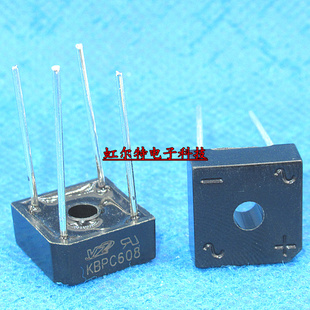单相整流桥桥堆 KBPC608 KBPC610 方脚 4脚 6A 800V 1000V 原装