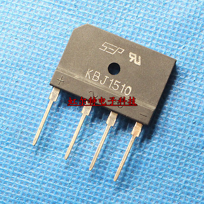 整流桥堆 GBJ1510 KBJ1510 15A1000V SIP4 扁桥