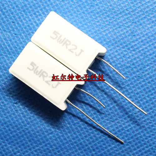 5W水泥电阻 SQM 5WR2J 5W0.2RJ 0.2欧 0.2R RX27-5立式 全新10只