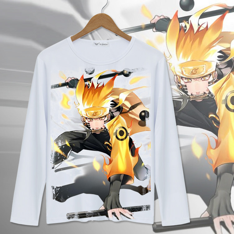 naruto长袖火影忍者联名t恤男圆领宽松上衣打底衫男装潮牌衣服|ruв категории Мужская одежда, футболка - от Buy2taobao.com для оказания профессиональной услуги покупки агента Taobao