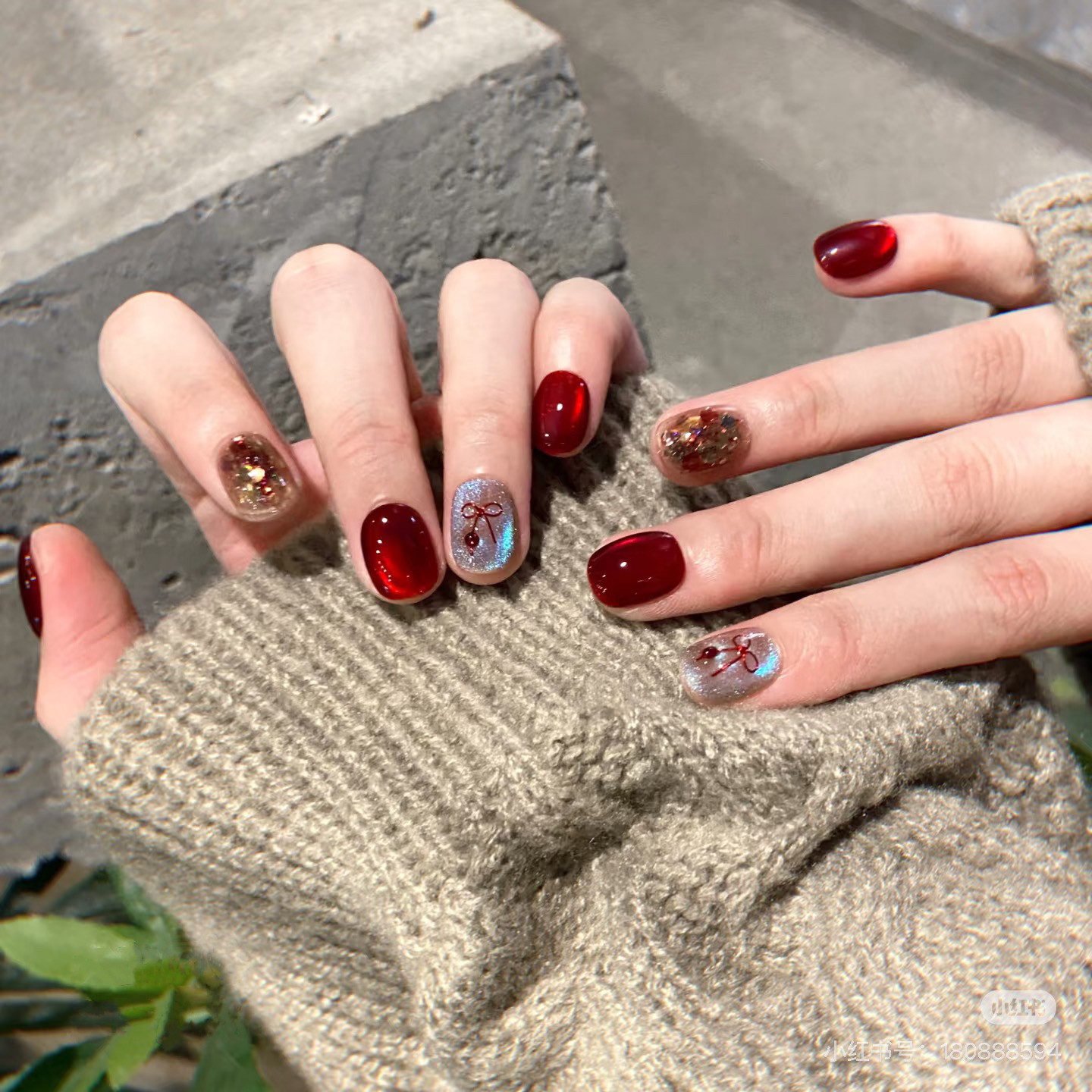 手工成品指甲贴片显白红宝石猫眼穿戴甲可卸ins指甲贴片蛇年新款,彩妆/香水/美妆工具,穿戴甲/甲片,淘宝优惠券,粉丝福利购,淘宝优惠卷