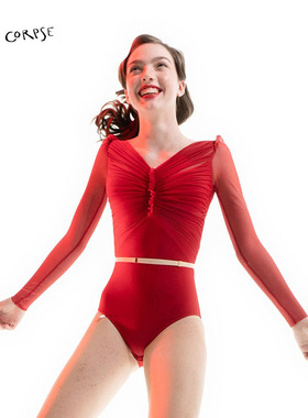 现货 Just A Corpse进口芭蕾舞蹈长袖连体形体服JAC瑜伽练功服