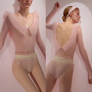 领秀现货 千层酥款JustACorpse进口芭蕾舞蹈连体服JAC瑜伽练功服