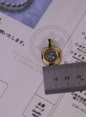复古银币挂件氧化处理银吊坠S925纯银挂件