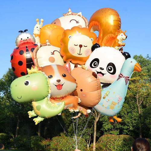 熊猫卡通动物造型氦气飘空气球