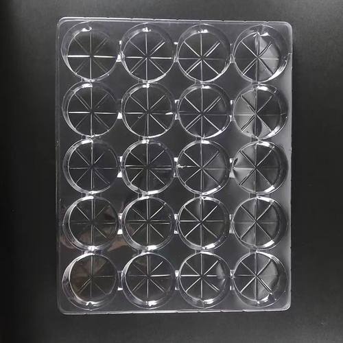 直径70塑料吸塑盒圆形cpu托盘包装加厚吸塑托盘长方形吸塑盒定制