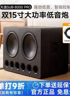 Winner/天逸 SUB-8000PRO双15寸大功率专业发烧HiFi有源重低音炮