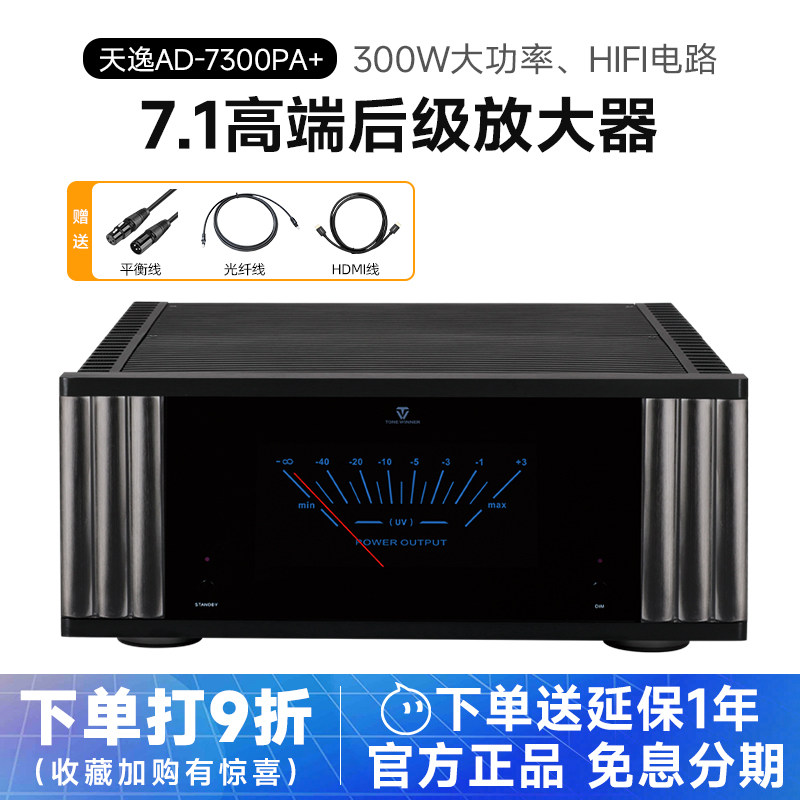 Winner/天逸AD-7300PA+纯后级功放高端发烧定制家庭影院7.1放大器