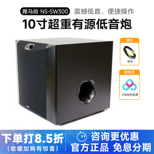 雅马哈家庭影院有源10寸低音炮