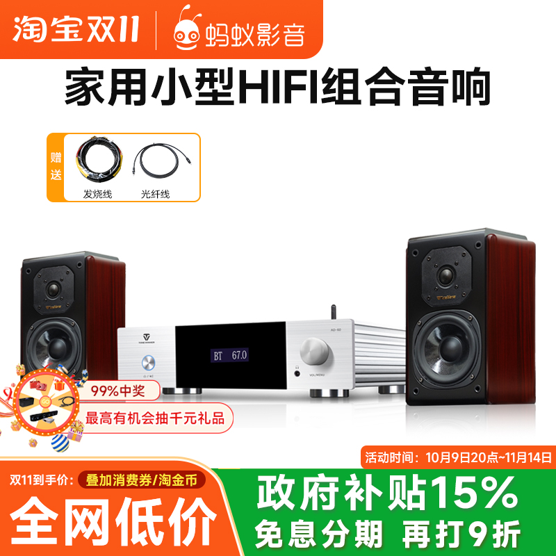 Winner/天逸童笛C5发烧hifi书架音箱家用迷你桌面音响功放套装2.0