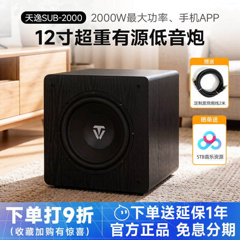 Winner/天逸SUB-2000家用有源超重低音炮12寸/15寸/18寸影院低音