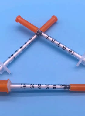 0.3ml0.3毫升宠物胰岛素注射针器猫狗血糖实验室U30带0.5刻度BD