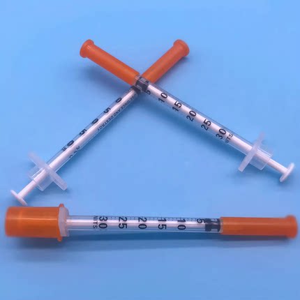 0.3ml0.3毫升宠物胰岛素注射针器猫狗血糖实验室U30带0.5刻度BD