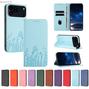 适用于小米 17/15T Pro Max 手机壳暗磁对吸扣翻盖式皮套TPU防摔软硅胶全包边插卡支架时尚简约创意可爱卡通