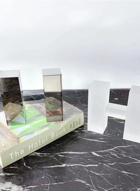 水晶现代轻奢H型透明水晶摆件