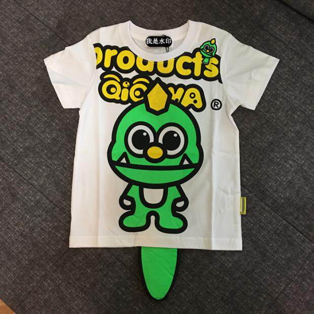 夏季亲子装 恐龙立体小尾巴儿童短袖t恤男女童装表演服