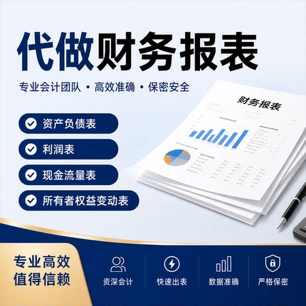 编制年度财务报表招投标银行资产负债表利润表专业四表一注文本