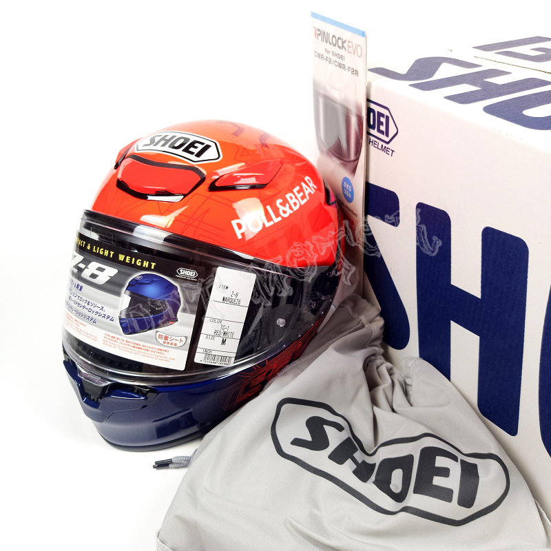 正品SHOEIz8红蚂蚁机车摩托全盔