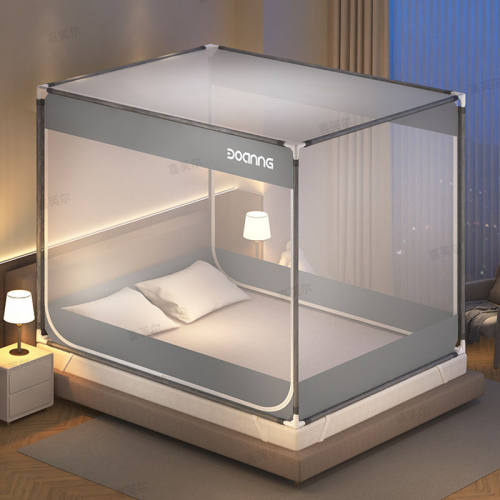 蚊帐全封闭拉链坐床式家用防摔