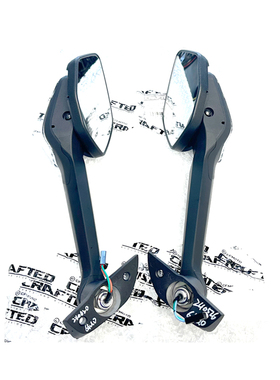 CFMOTO春风450sr后视镜 原厂转向灯倒车镜子25款反光镜片螺丝底座