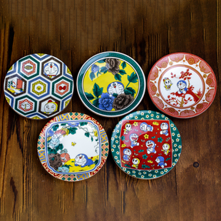 日本进口全新九谷烧机器猫哆啦A梦礼品礼物餐碟盘子壶承杯托杯碟