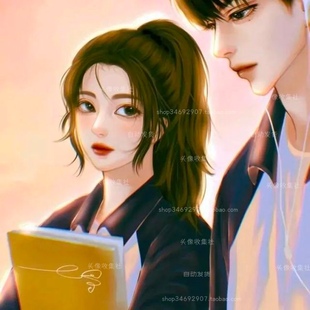 学院风高清头像 自动发货 头像收集社 卡通动漫手绘情头 情侣头像