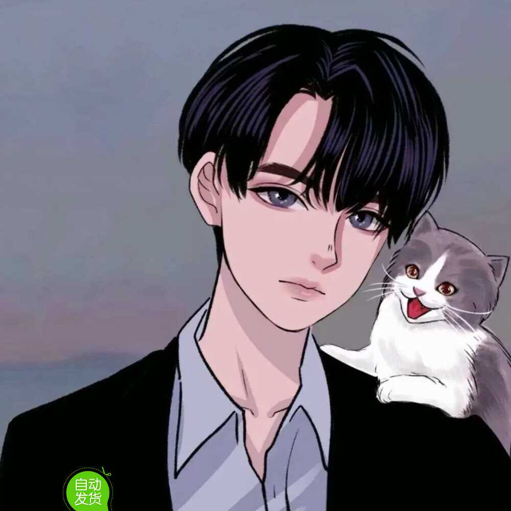 情侣头像图片 情头 卡通 动漫 手绘 男 女  爱情 猫咪宠物 头像