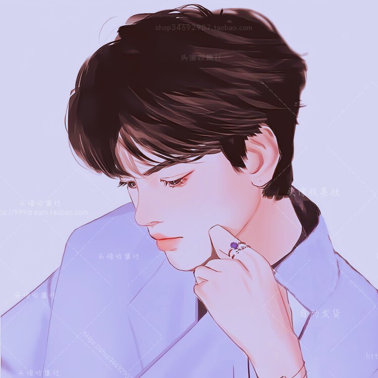 头像  男卡通动漫手绘气质男生高清抖音快手 头像收集社 自动发货