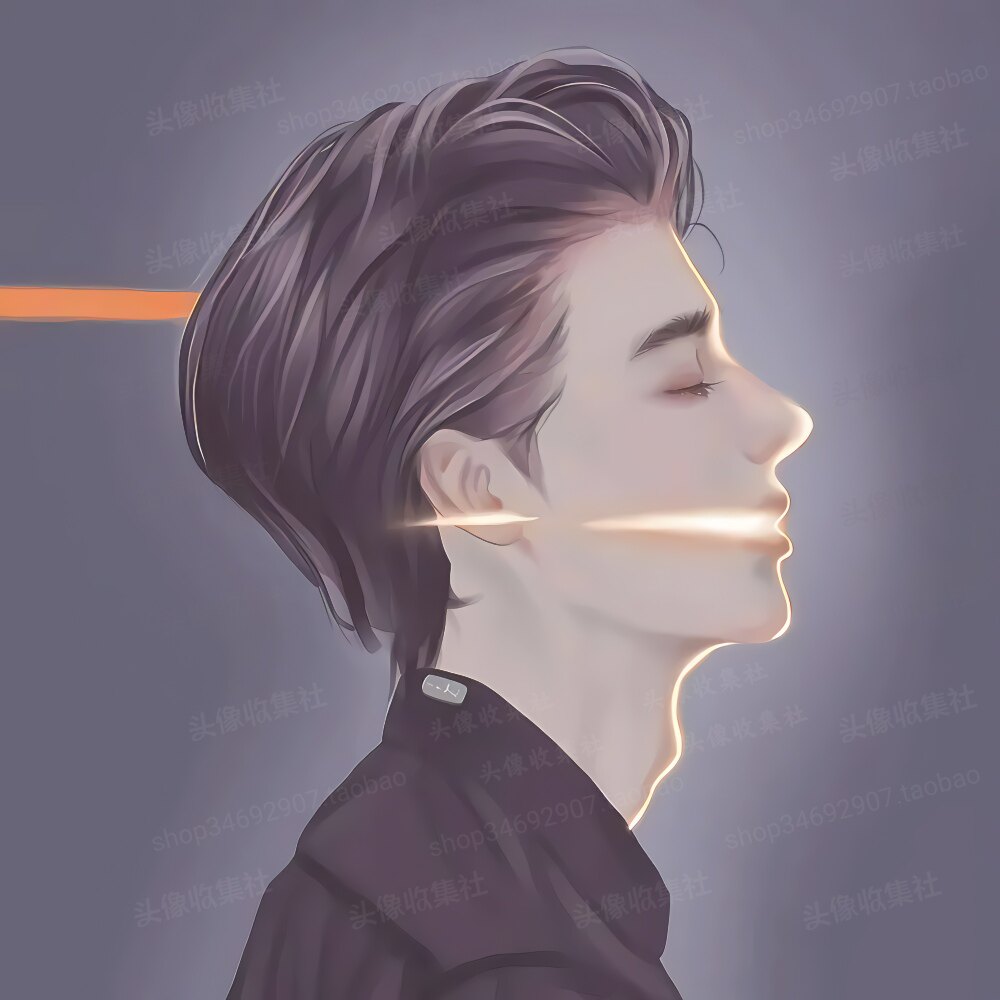 情侣头像 卡通 动漫  手绘  情头 自动发货  头像收集社 艺术情头