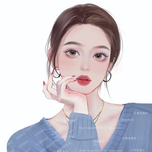 头像 女 卡通 动漫 手绘 气质美女 高清头像 头像收集社 自动发货