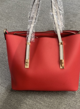 时尚女包红色婚包出口样板单肩手提托特包196