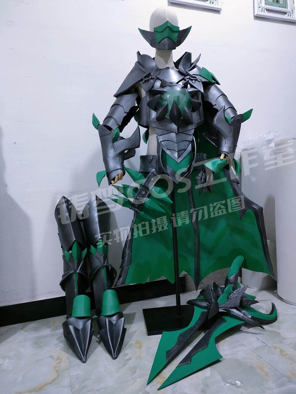 铸梦订做 王者荣耀 兰陵王cos 暗影猎兽者皮肤cos道具 武器 盔甲